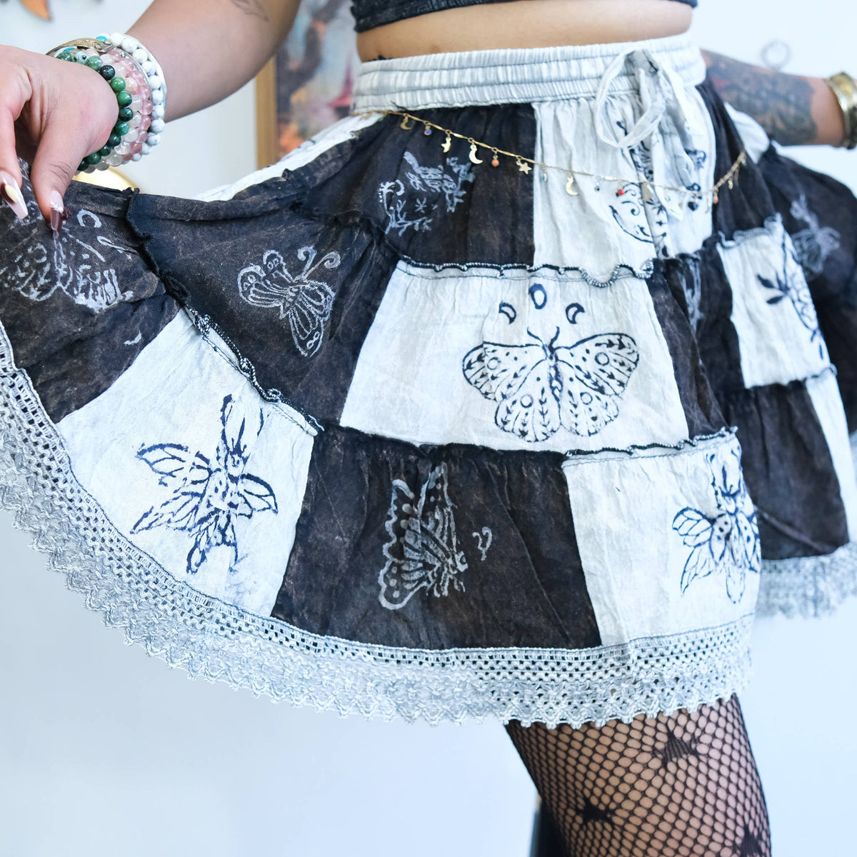 Mini-jupe Patchwork