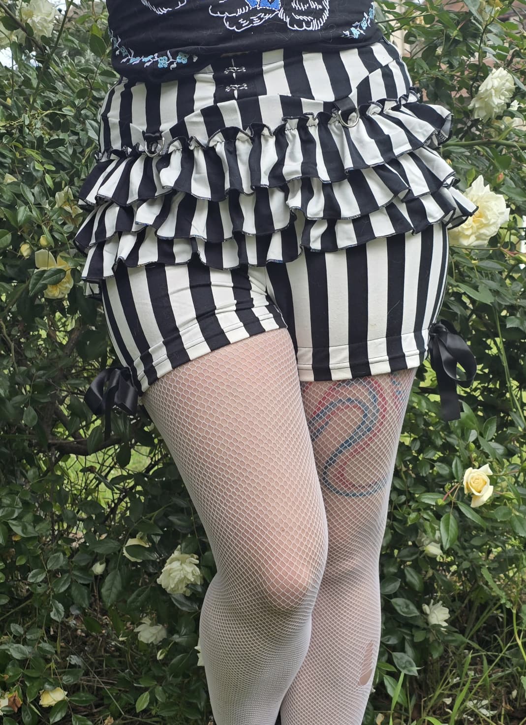 Bloomers Pierrot Rayé Noir et Blanc