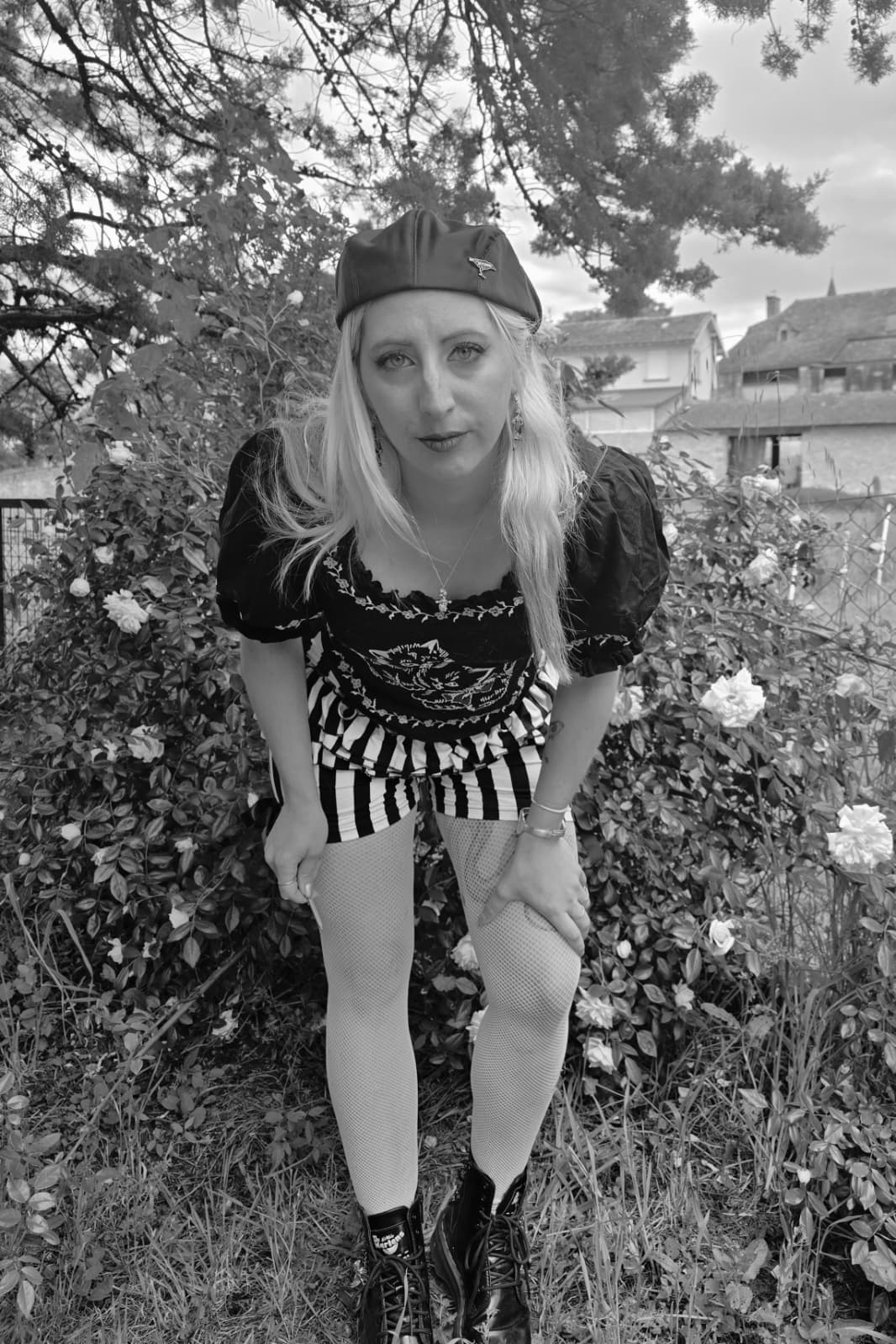Bloomers Pierrot Rayé Noir et Blanc