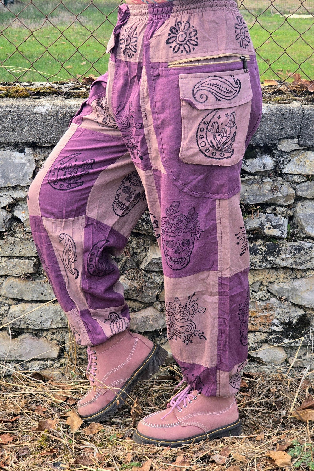 Pantalon Hippie Rose et Violet