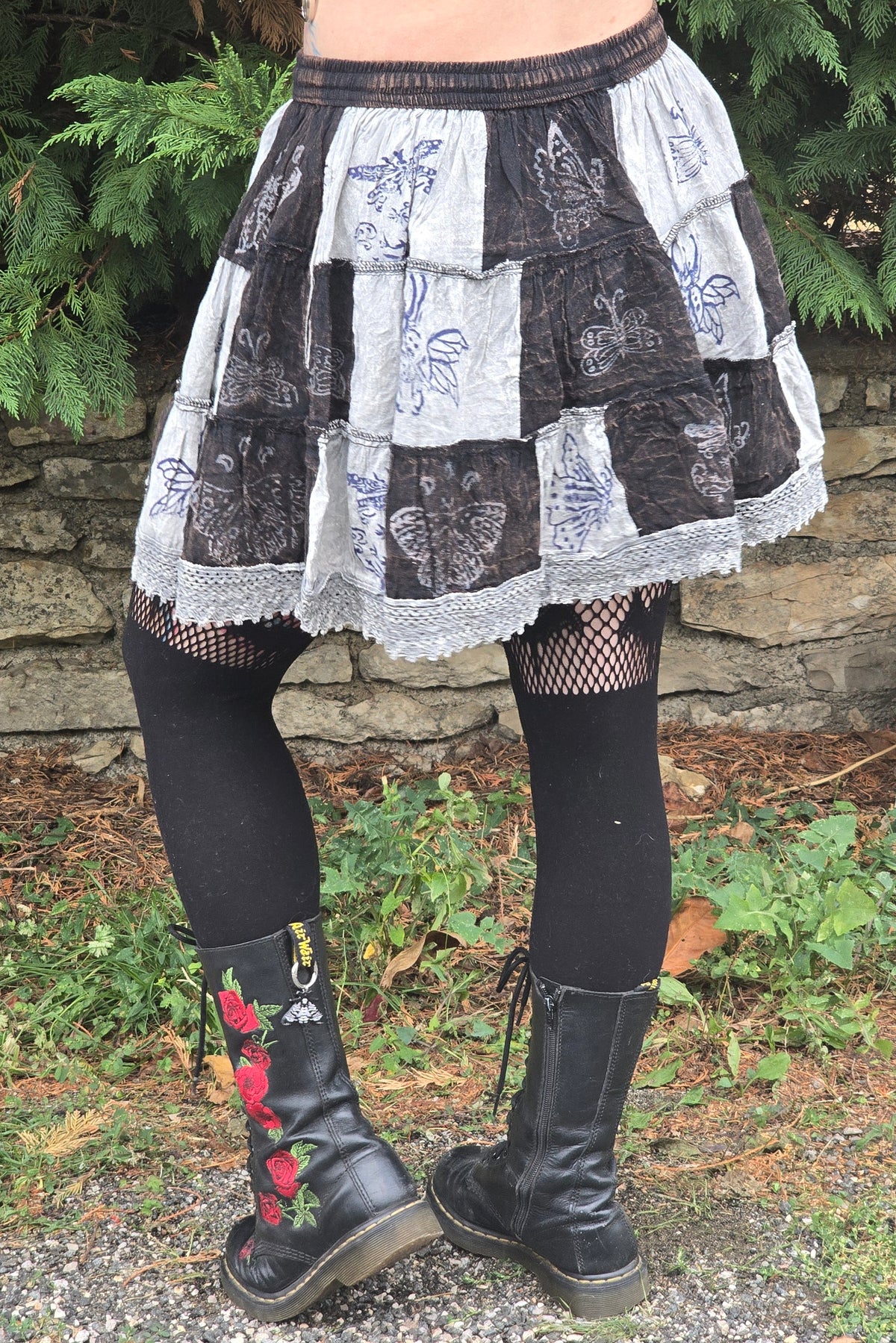 Mini-jupe Patchwork