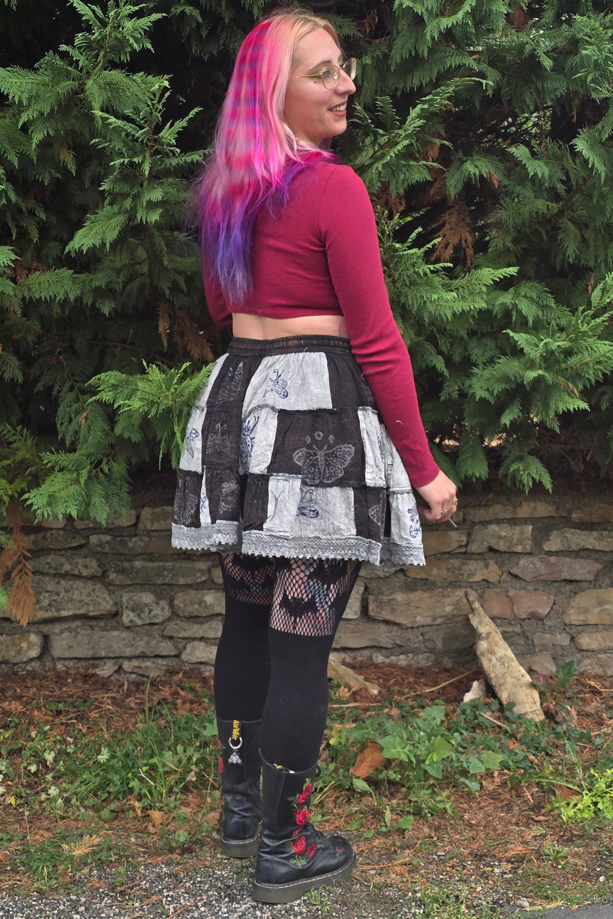Mini-jupe Patchwork