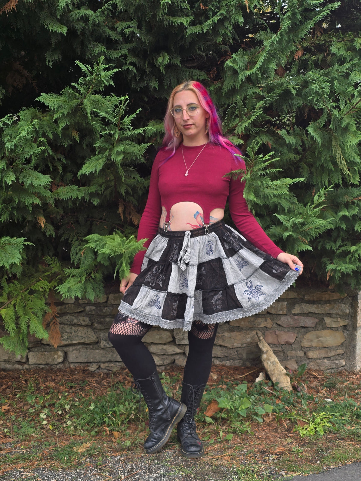 Mini-jupe Patchwork