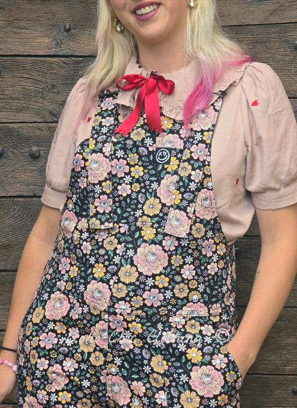 Eye Spy Floral Dungarees