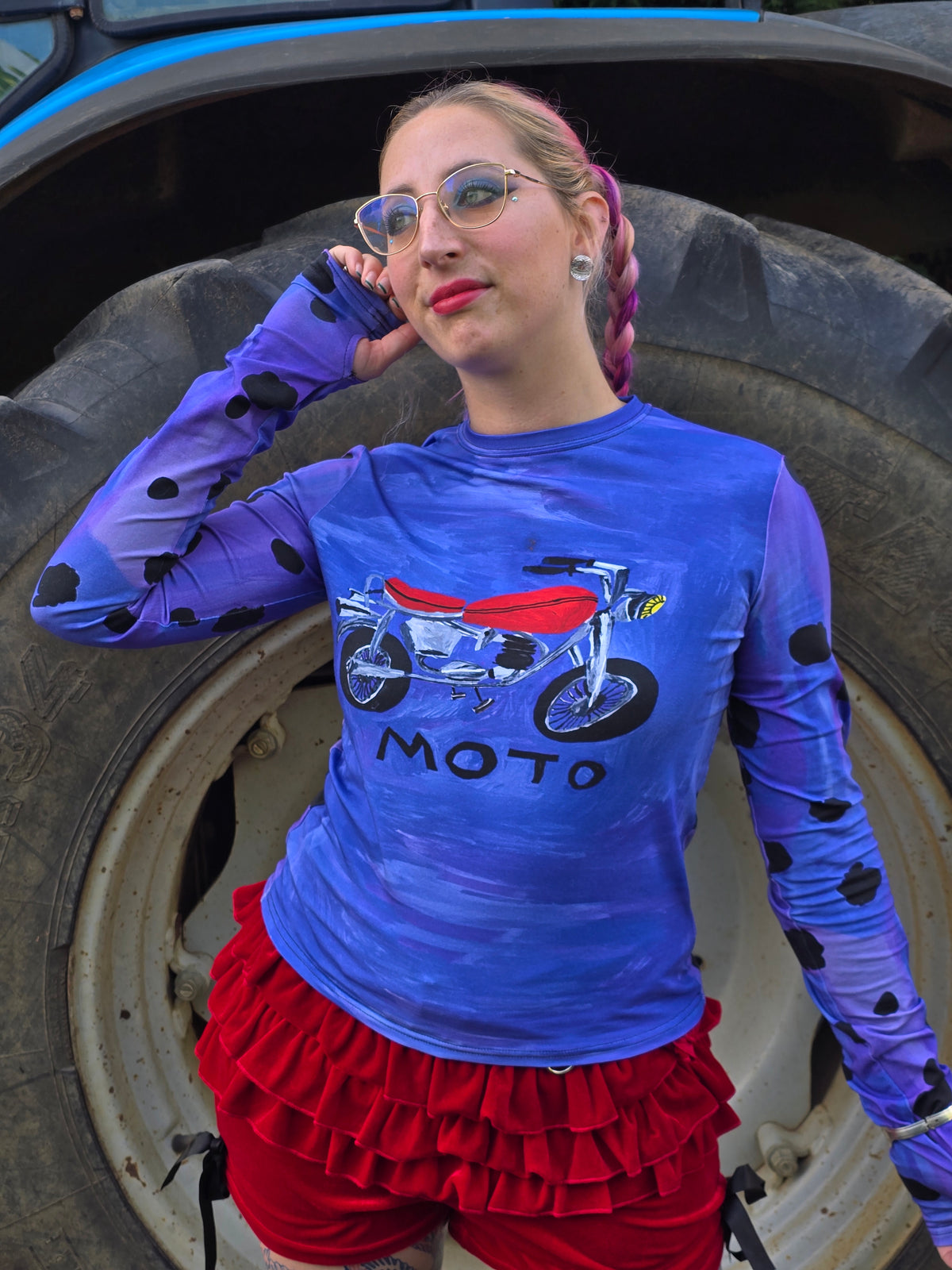 T-shirt à manches longues Moto