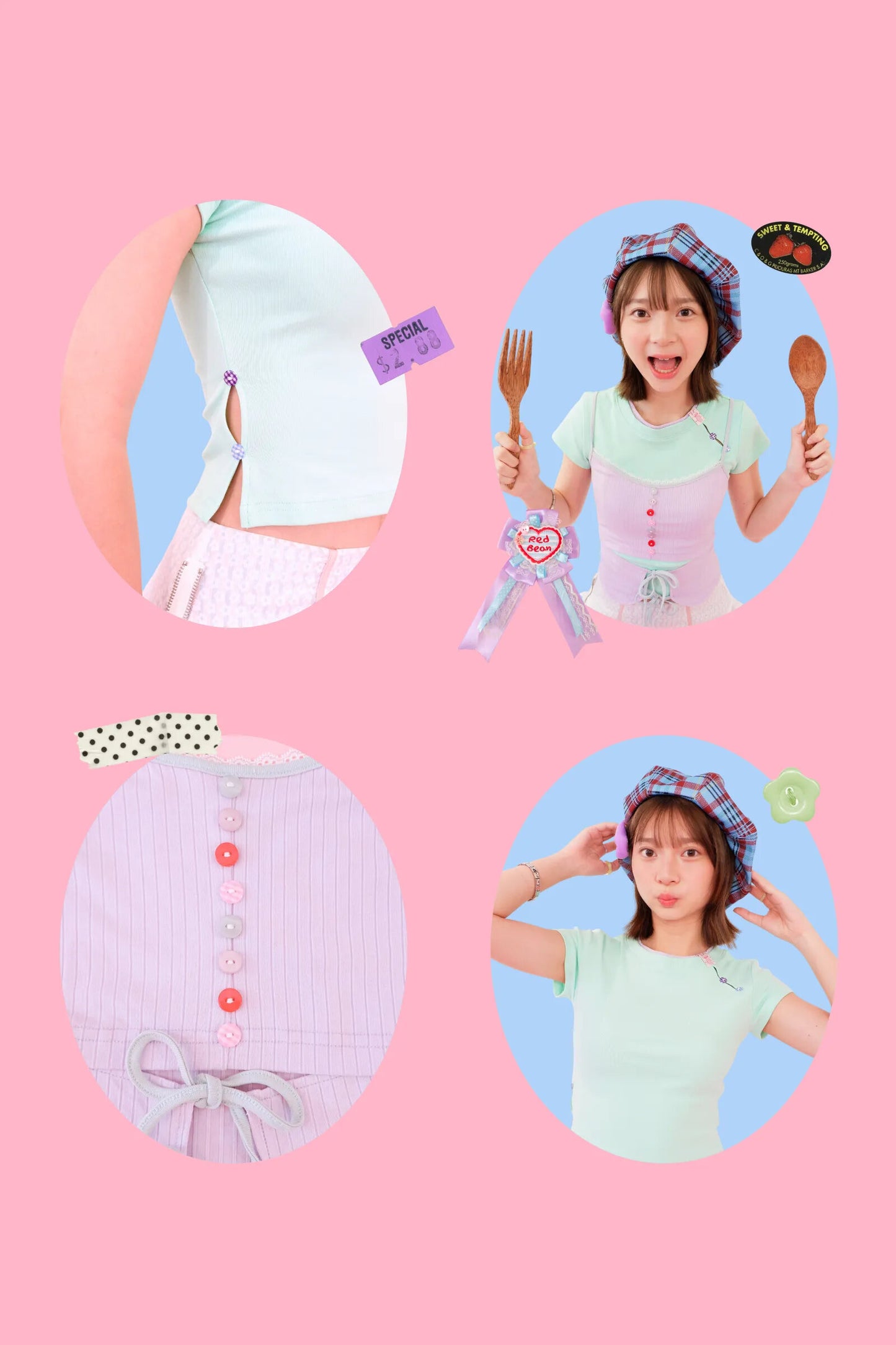 Double Scoop Bubble Gum Tank Top