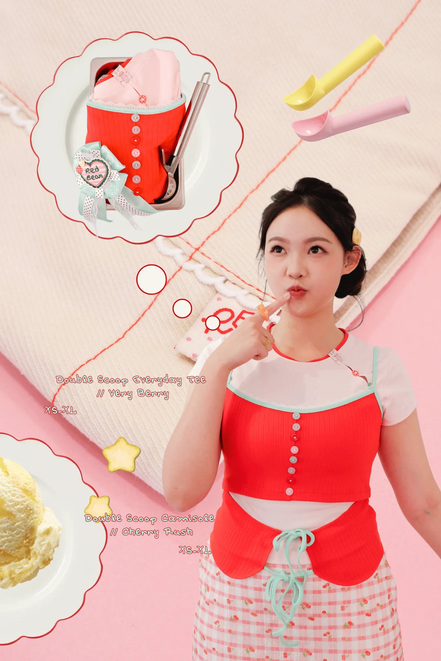 T-shirt Double Scoop Daily Very Berry
