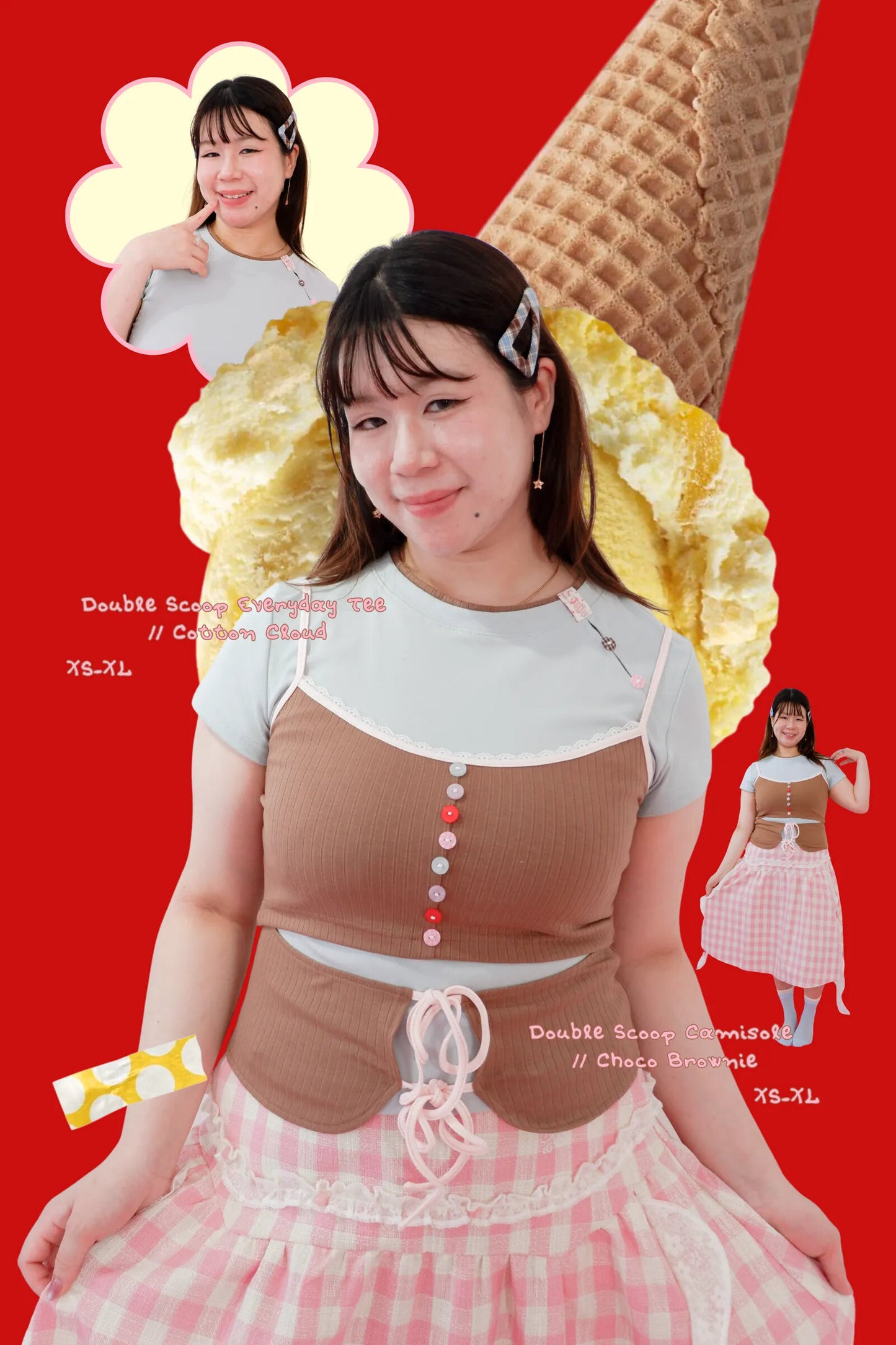 Daily Cotton Cloud Double Scoop T-shirt