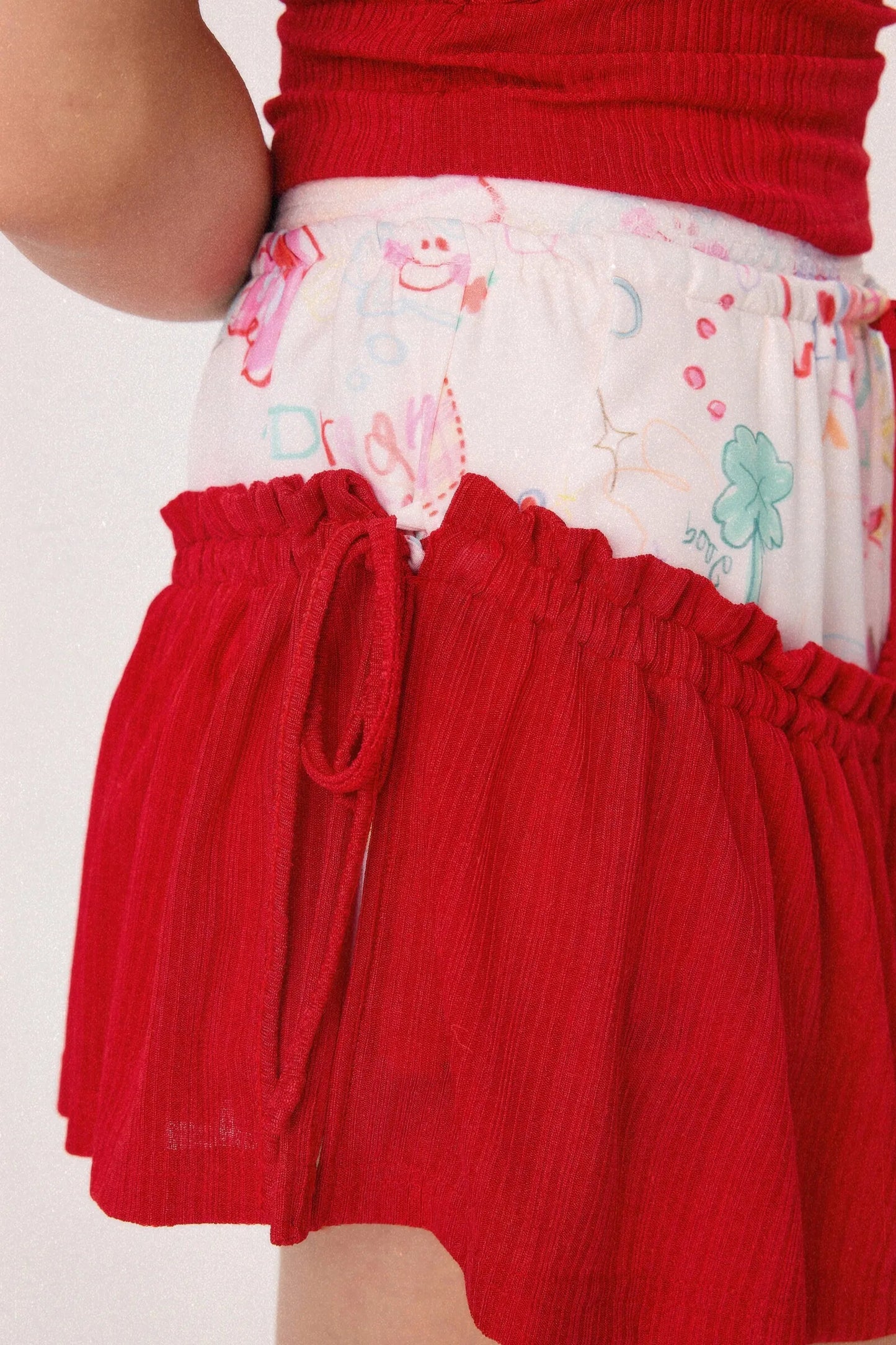 Dear Days Red Skort