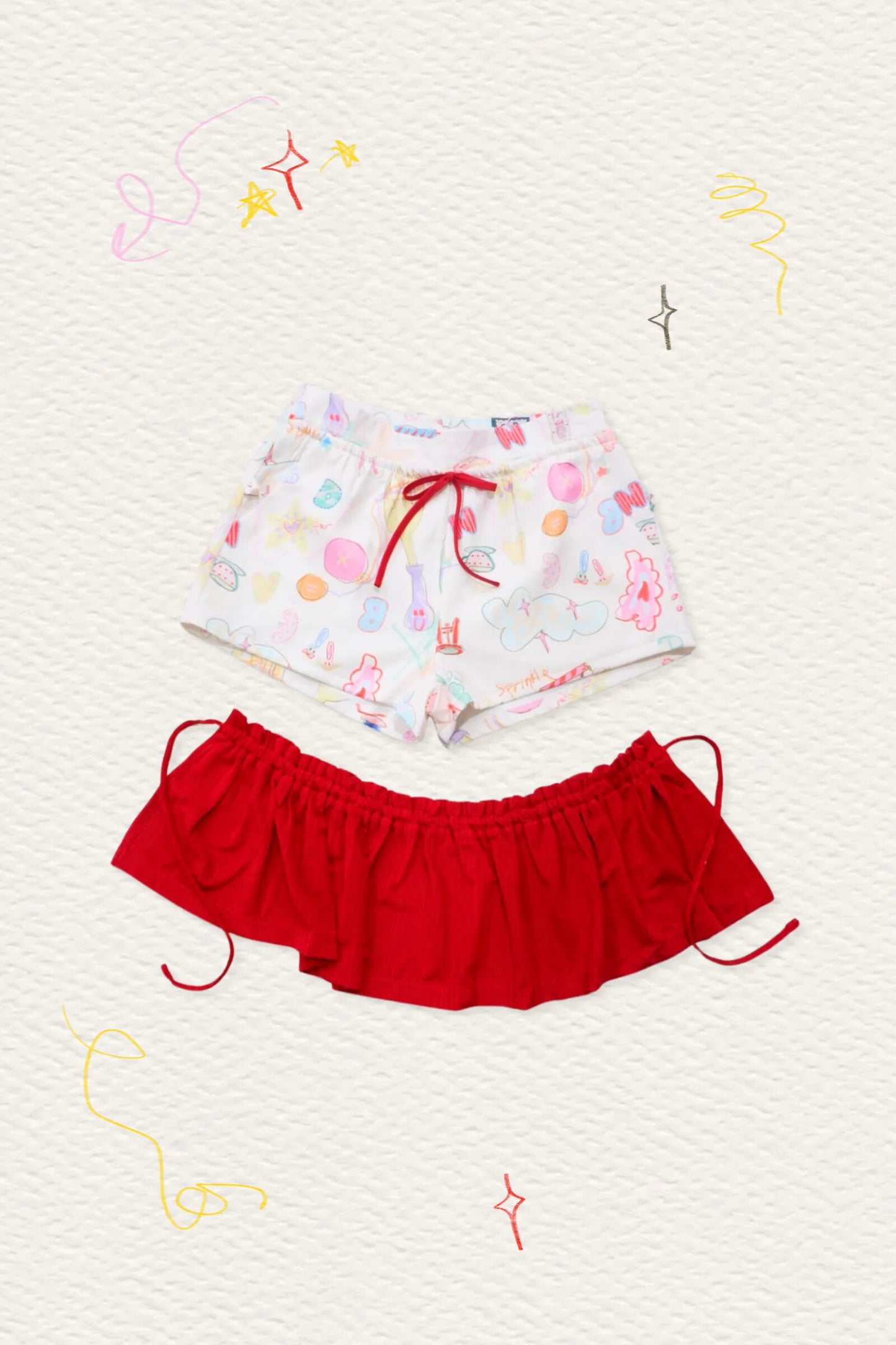 Dear Days Red Skort