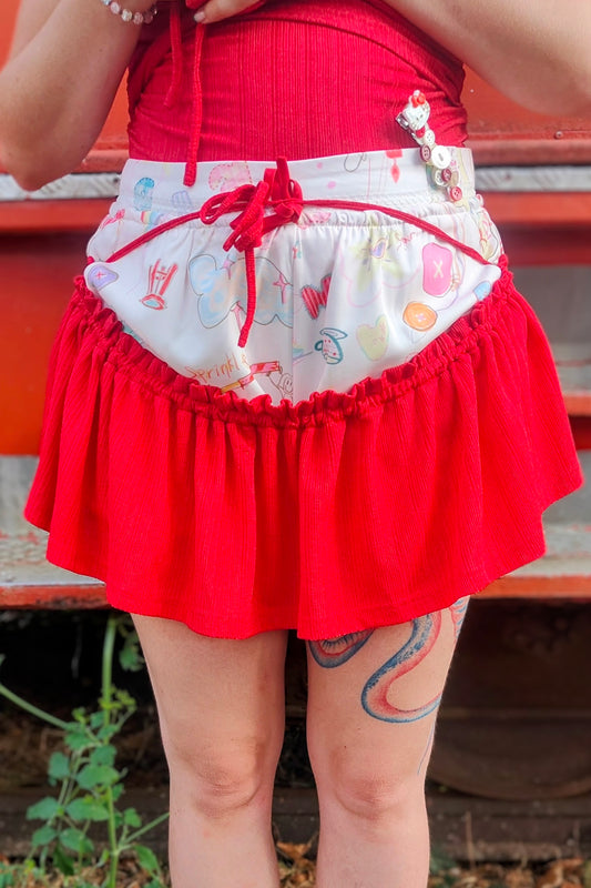 Jupe-short Dear Days Red