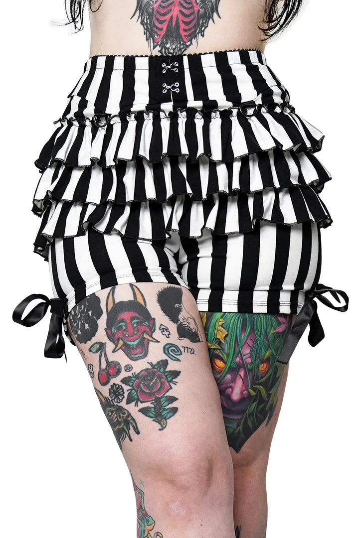Bloomers Pierrot Rayé Noir et Blanc