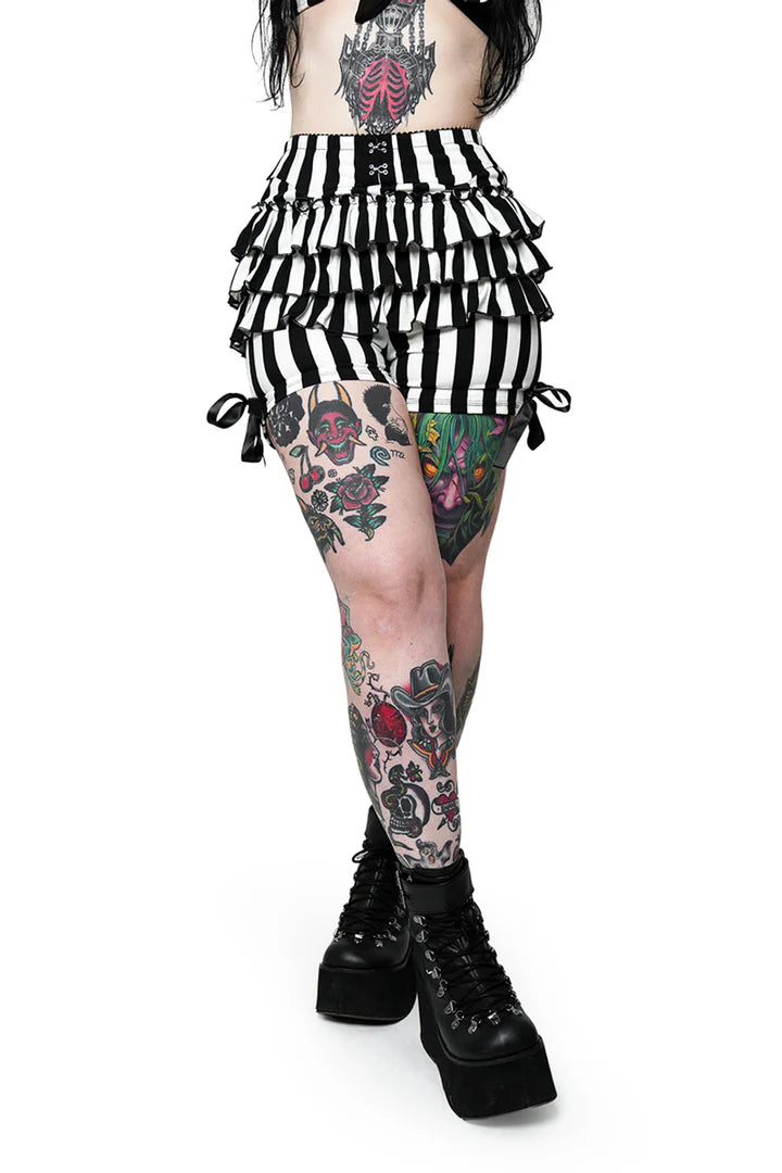 Bloomers Pierrot Rayé Noir et Blanc