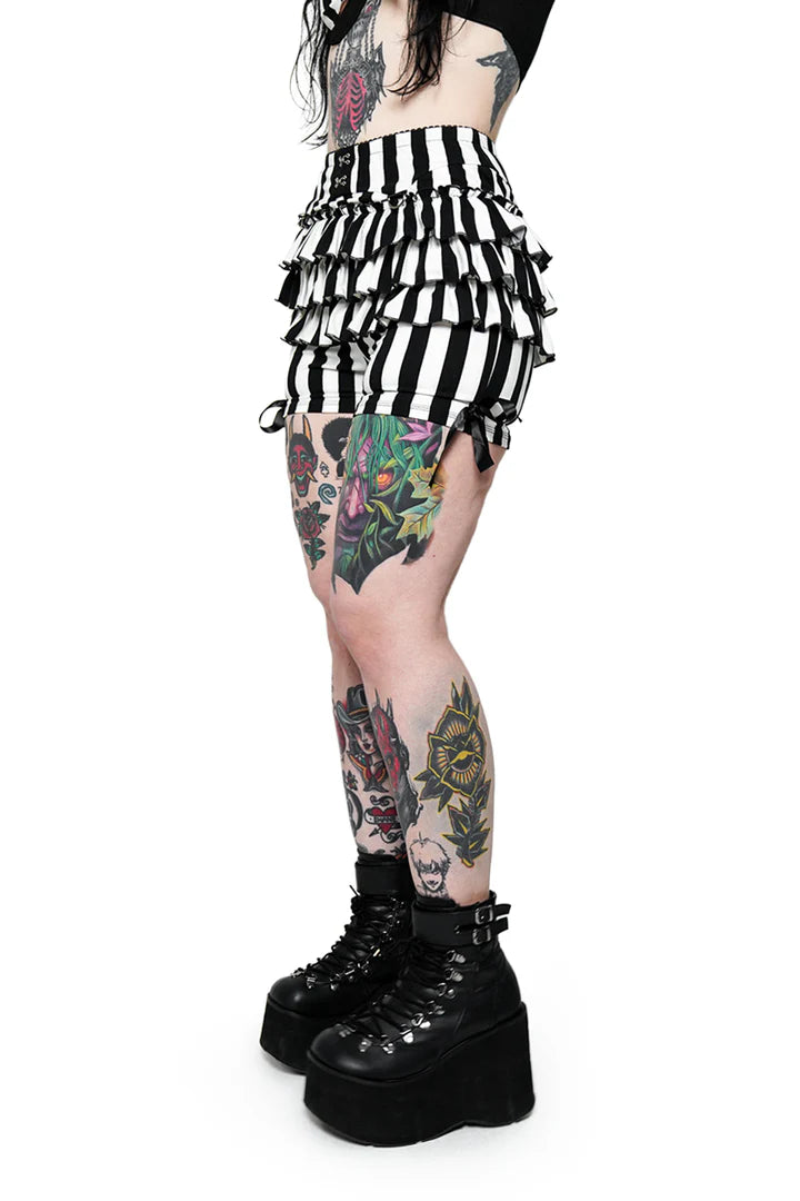 Bloomers Pierrot Rayé Noir et Blanc