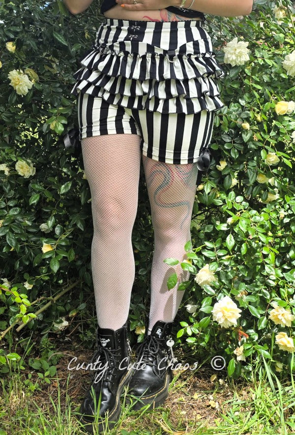Bloomers Pierrot Rayé Noir et Blanc