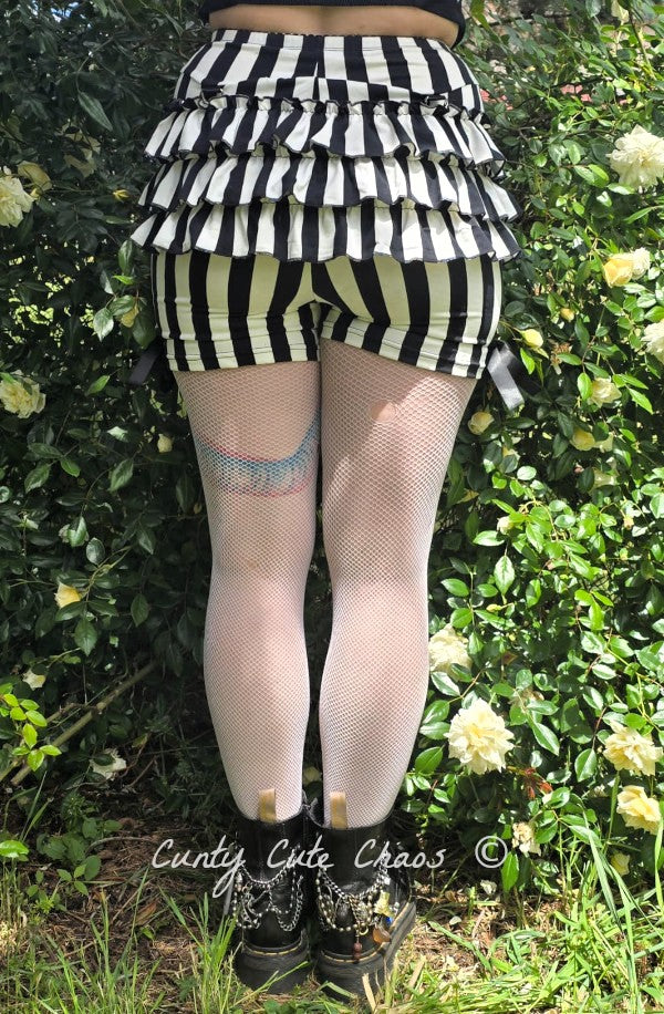 Bloomers Pierrot Rayé Noir et Blanc