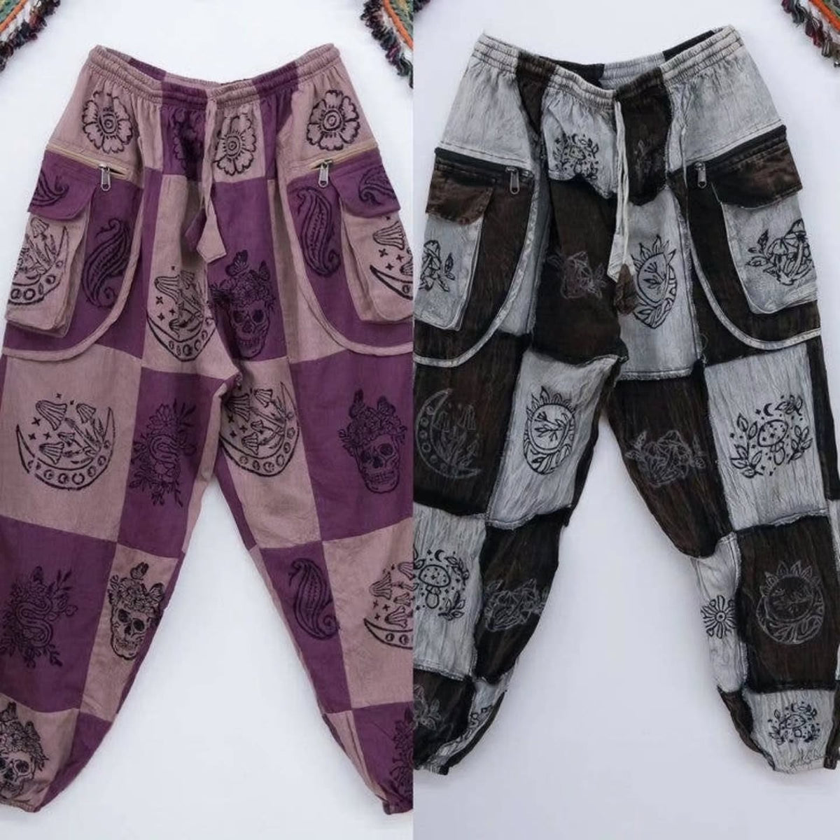 Pantalon Hippie Rose et Violet