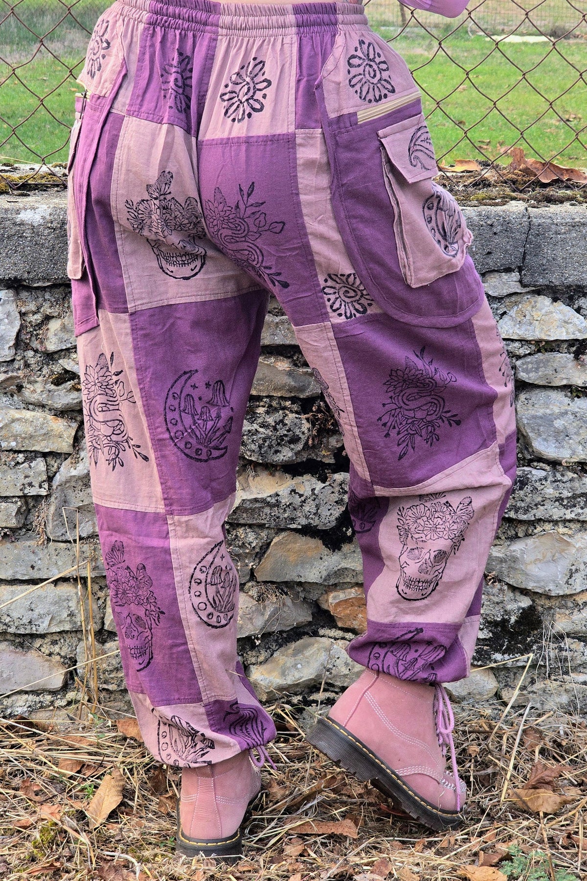 Pantalon Hippie Rose et Violet