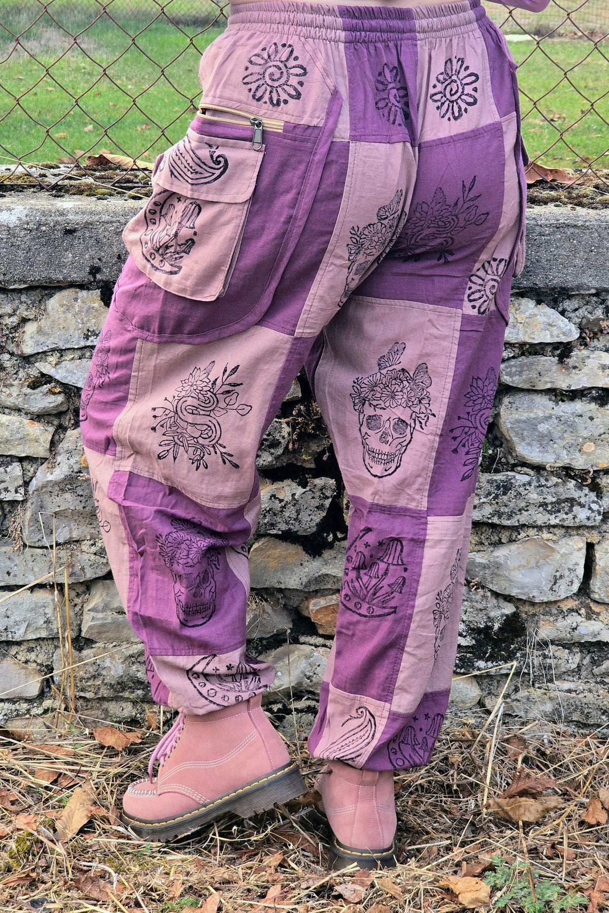 Pantalon Hippie Rose et Violet