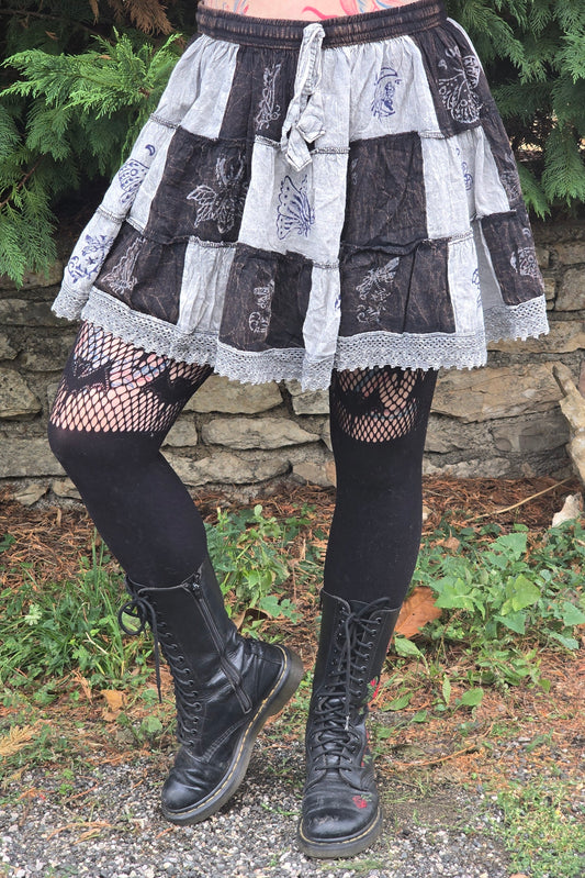 Mini-jupe Patchwork
