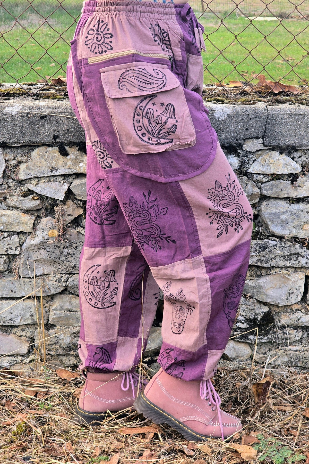 Pantalon Hippie Rose et Violet