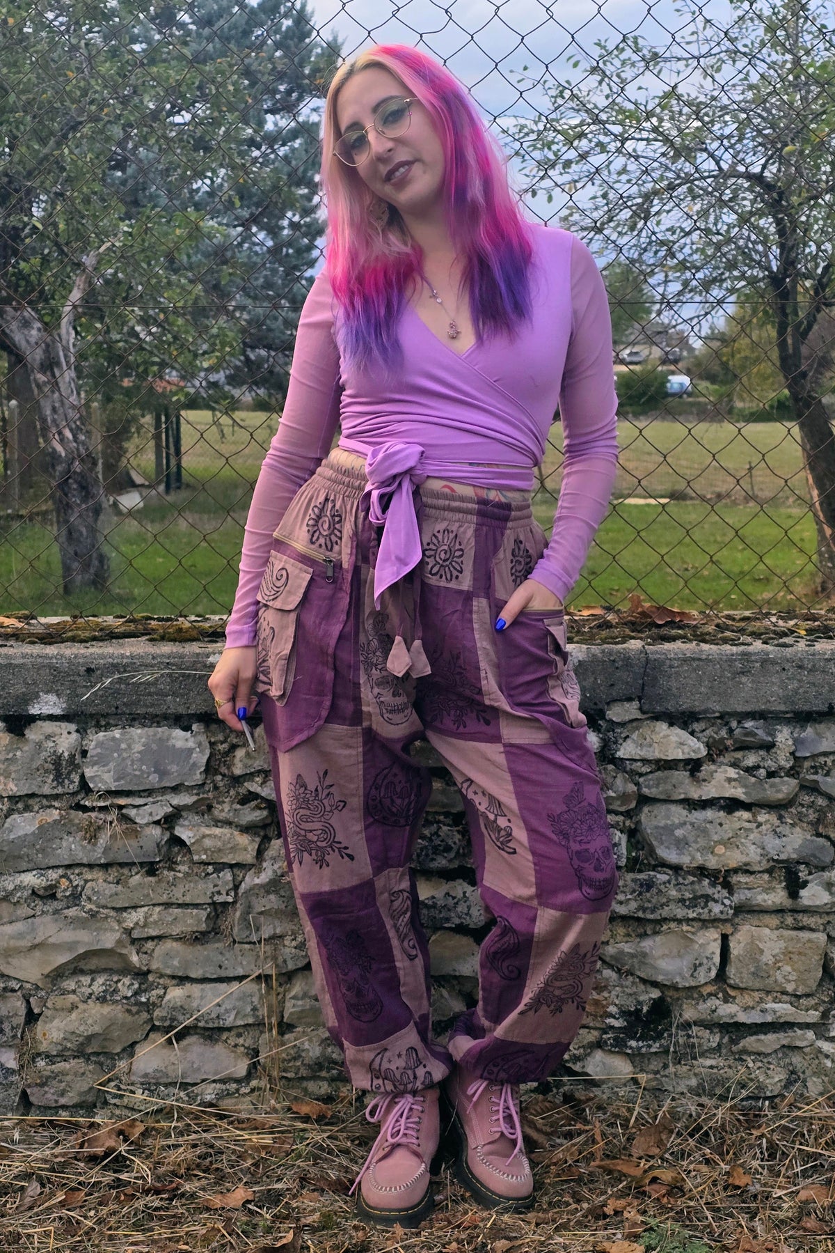 Pantalon Hippie Rose et Violet
