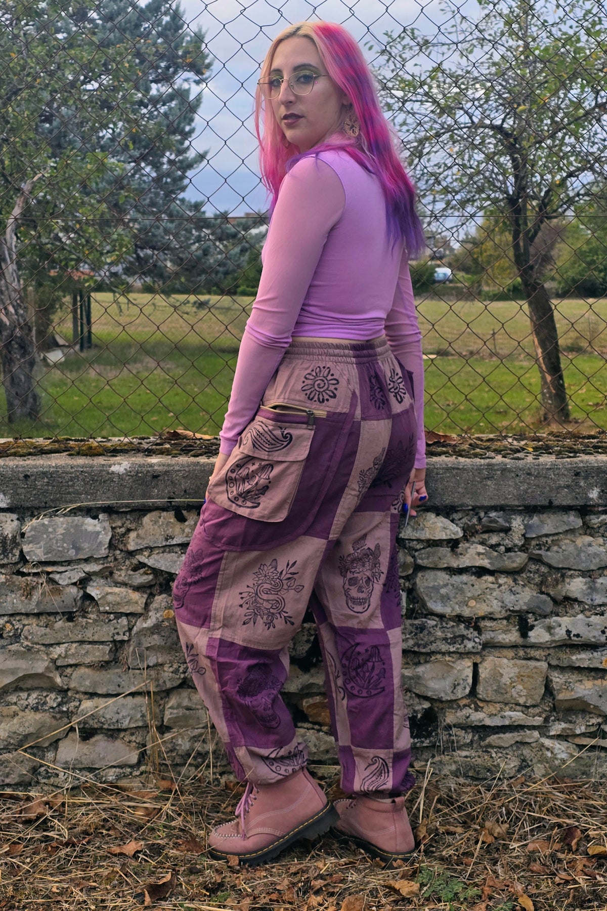 Pantalon Hippie Rose et Violet