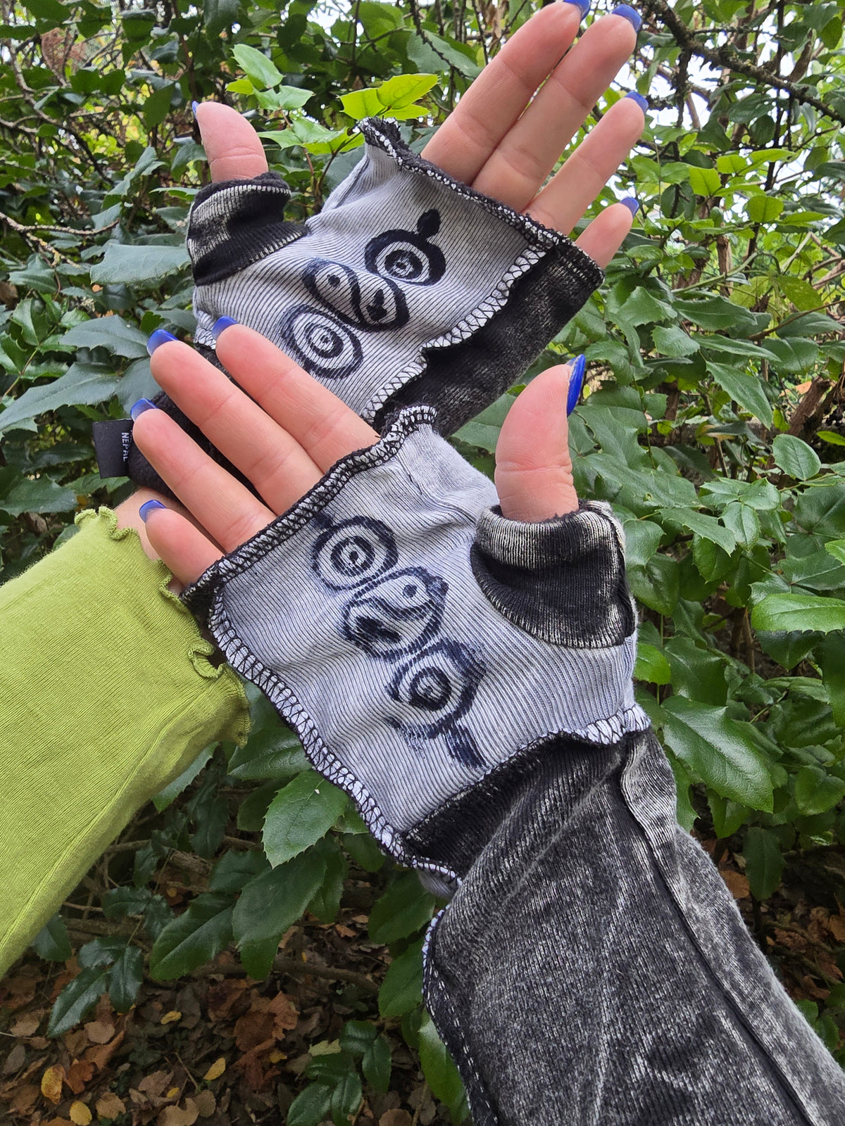 Mitaines Patchwork Gris