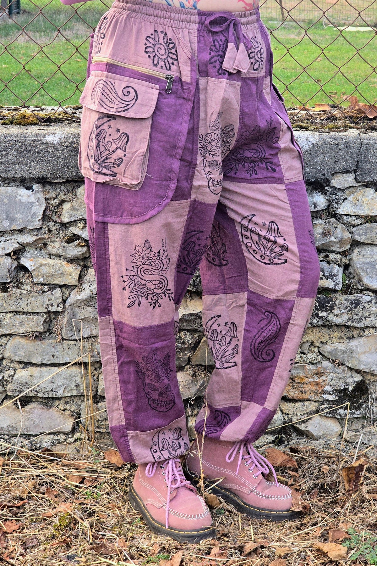 Pantalon Hippie Rose et Violet