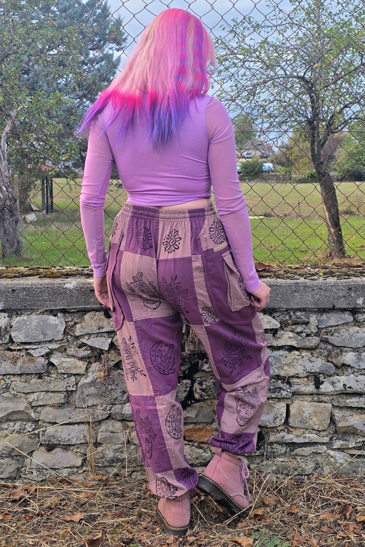 Pantalon Hippie Rose et Violet