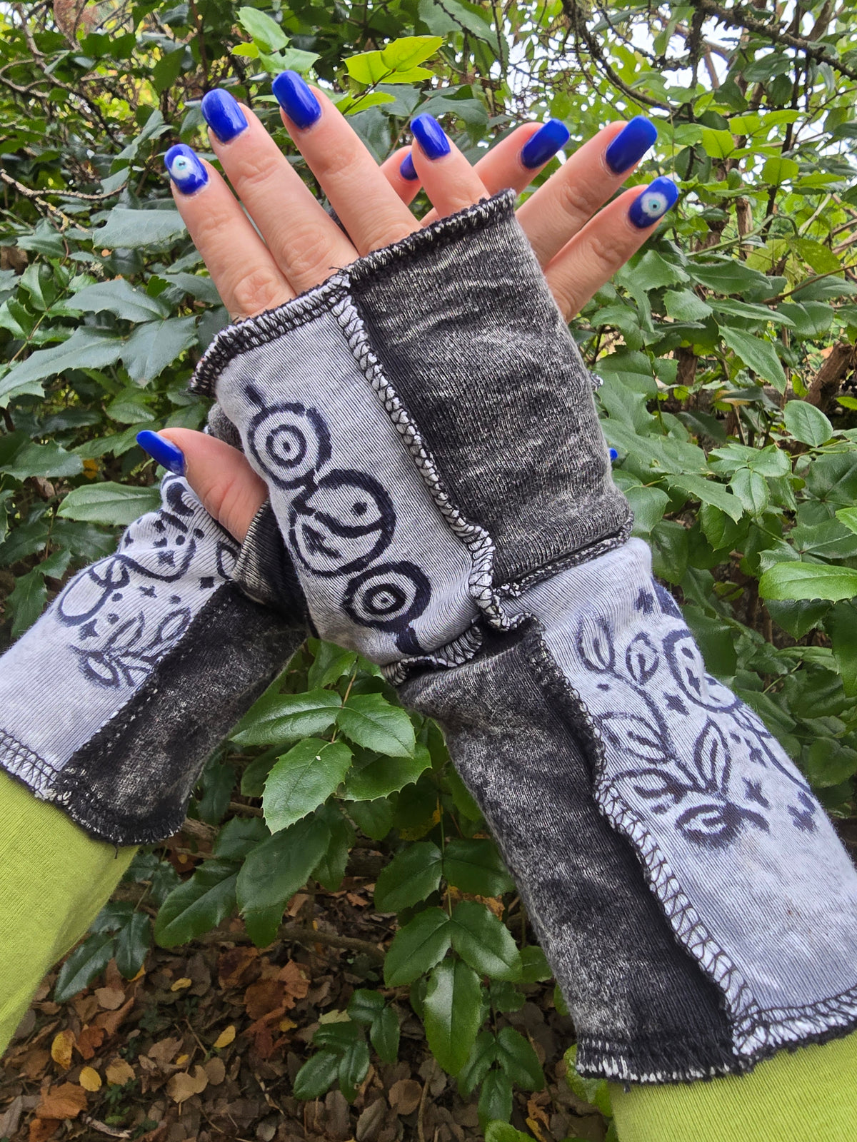 Mitaines Patchwork Gris