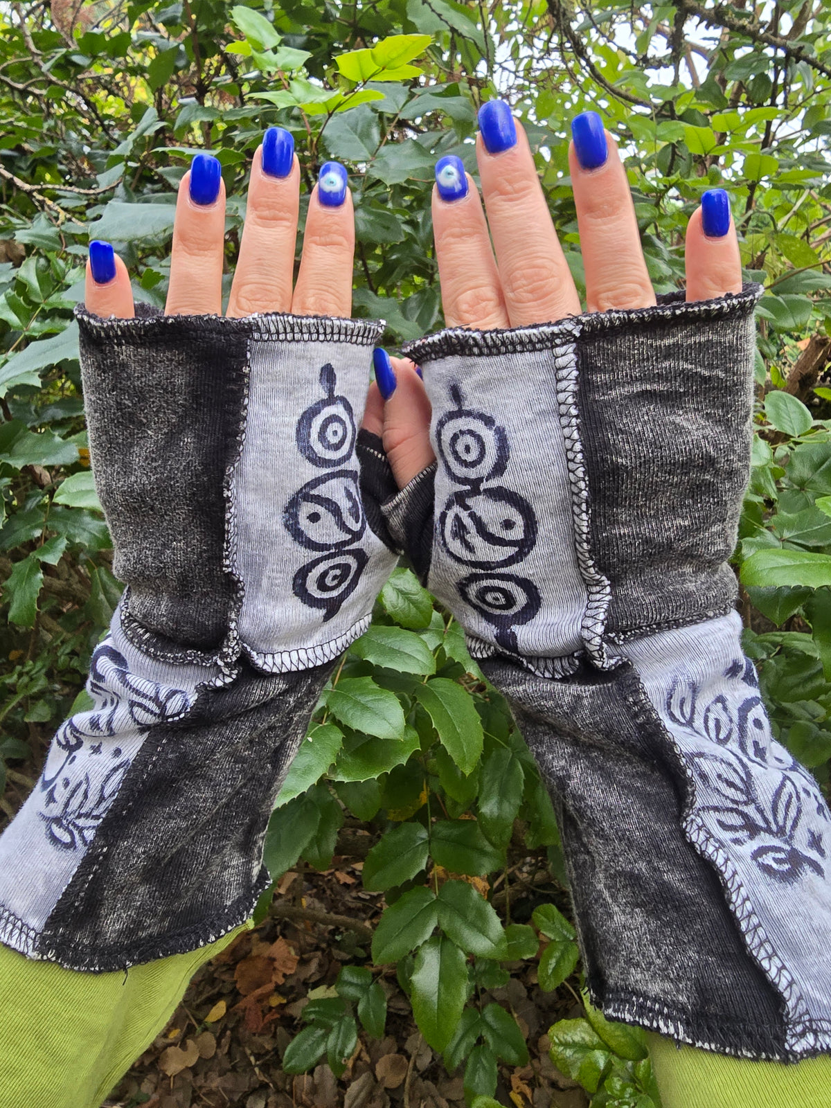 Mitaines Patchwork Gris