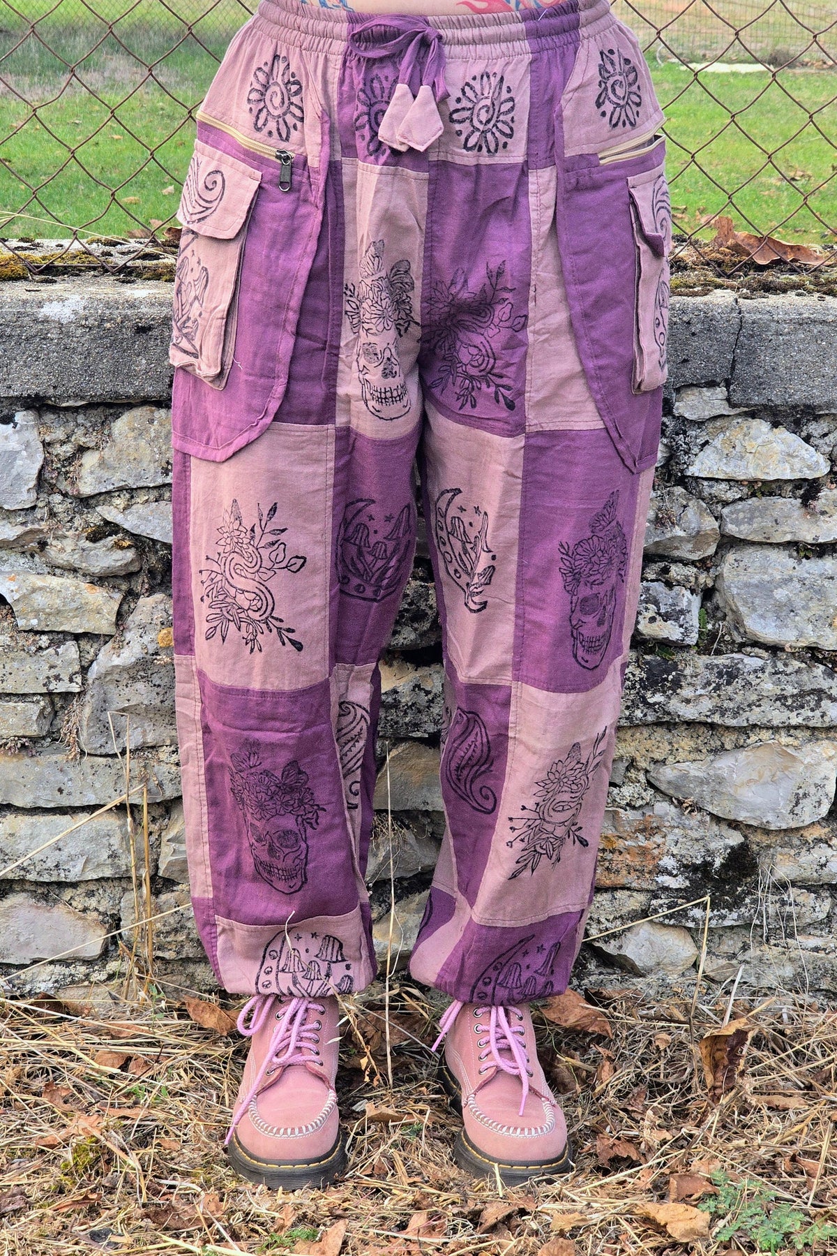 Pantalon Hippie Rose et Violet